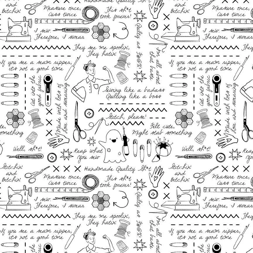 Quiet Riot Sweary Stitching Quiet Riot Sweary Stitching