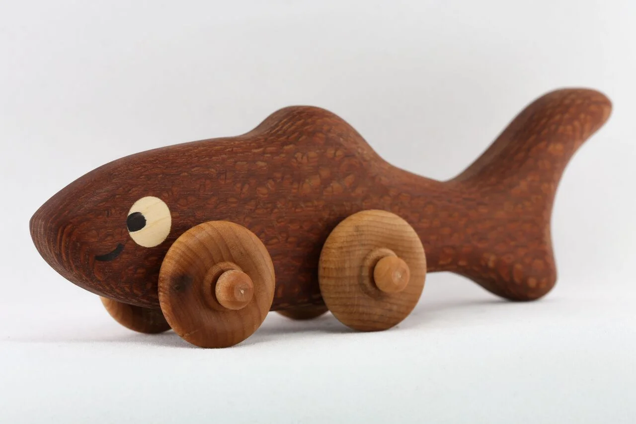 wooden shark toy