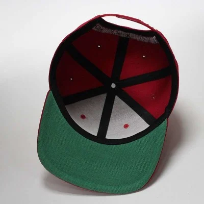 green bottom snapback hats