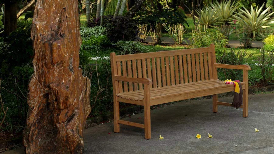 Traditional Teak Outdoor Bench Logan Co