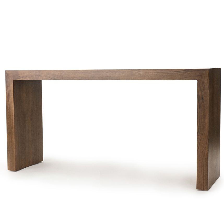 Walnut Veneer Parsons Table The Tailored Home