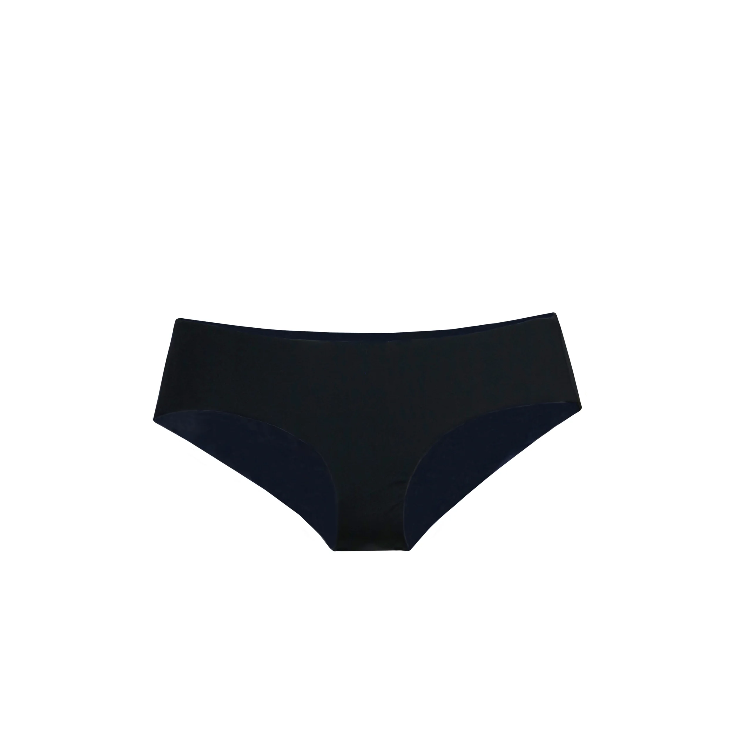 black boyshort bikini bottoms