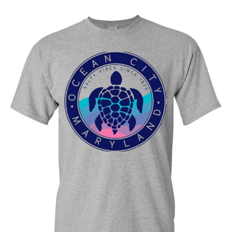 Ocean City Maryland Salty Vibe Turtle T-Shirt — T-Shirt Factory: Shop  Printed T-Shirts, Sweatshirts and Hoodies