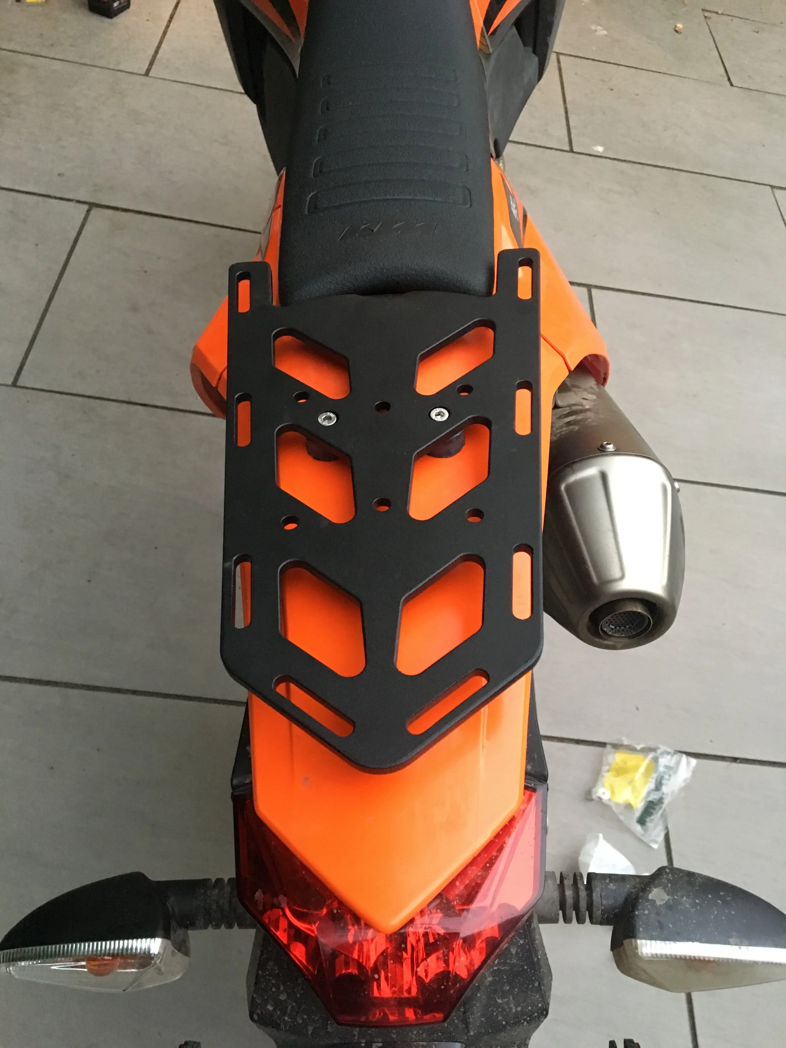 ktm 500 rear rack