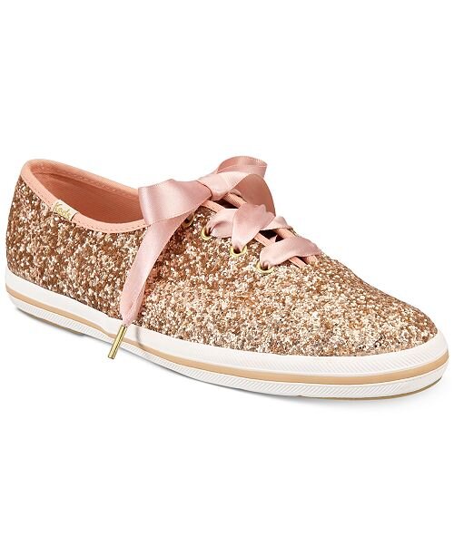 gold glitter kate spade keds