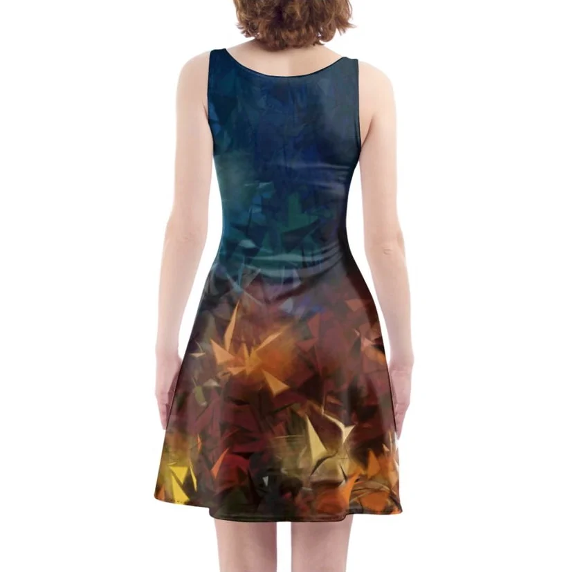 butterfly skater dress