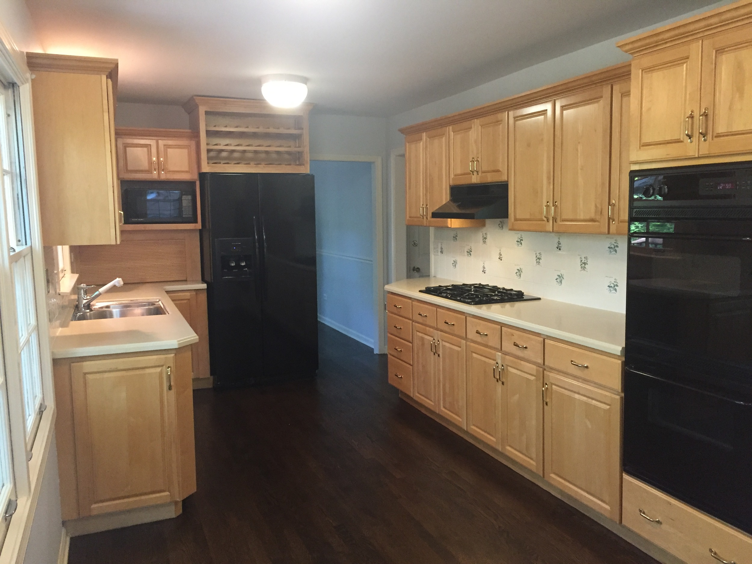 Perfect Custom Wood Kitchen Complete Cabinets Appliances Corian