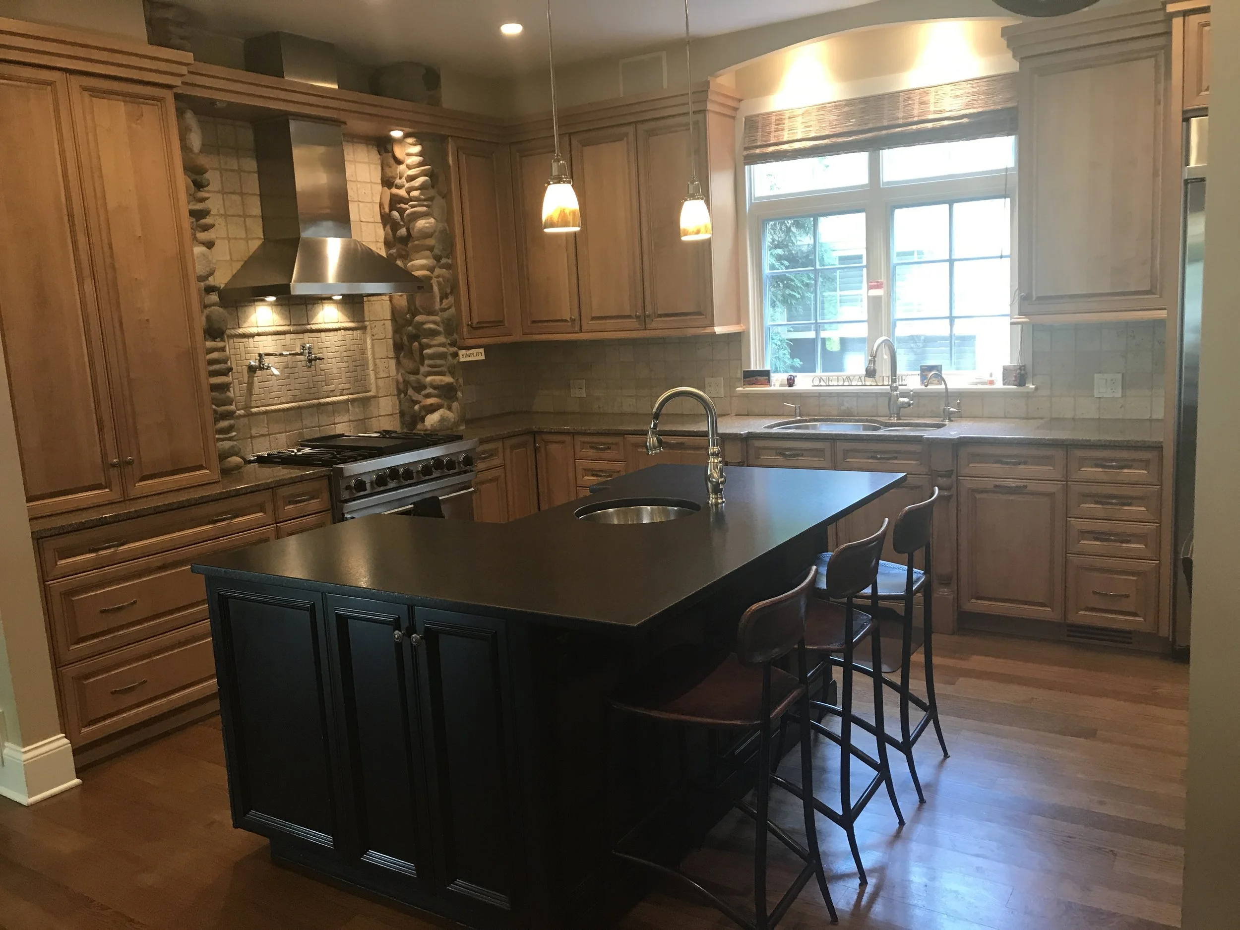 Incredible Professional Wood Kitchen Stainless Steel Appliances
