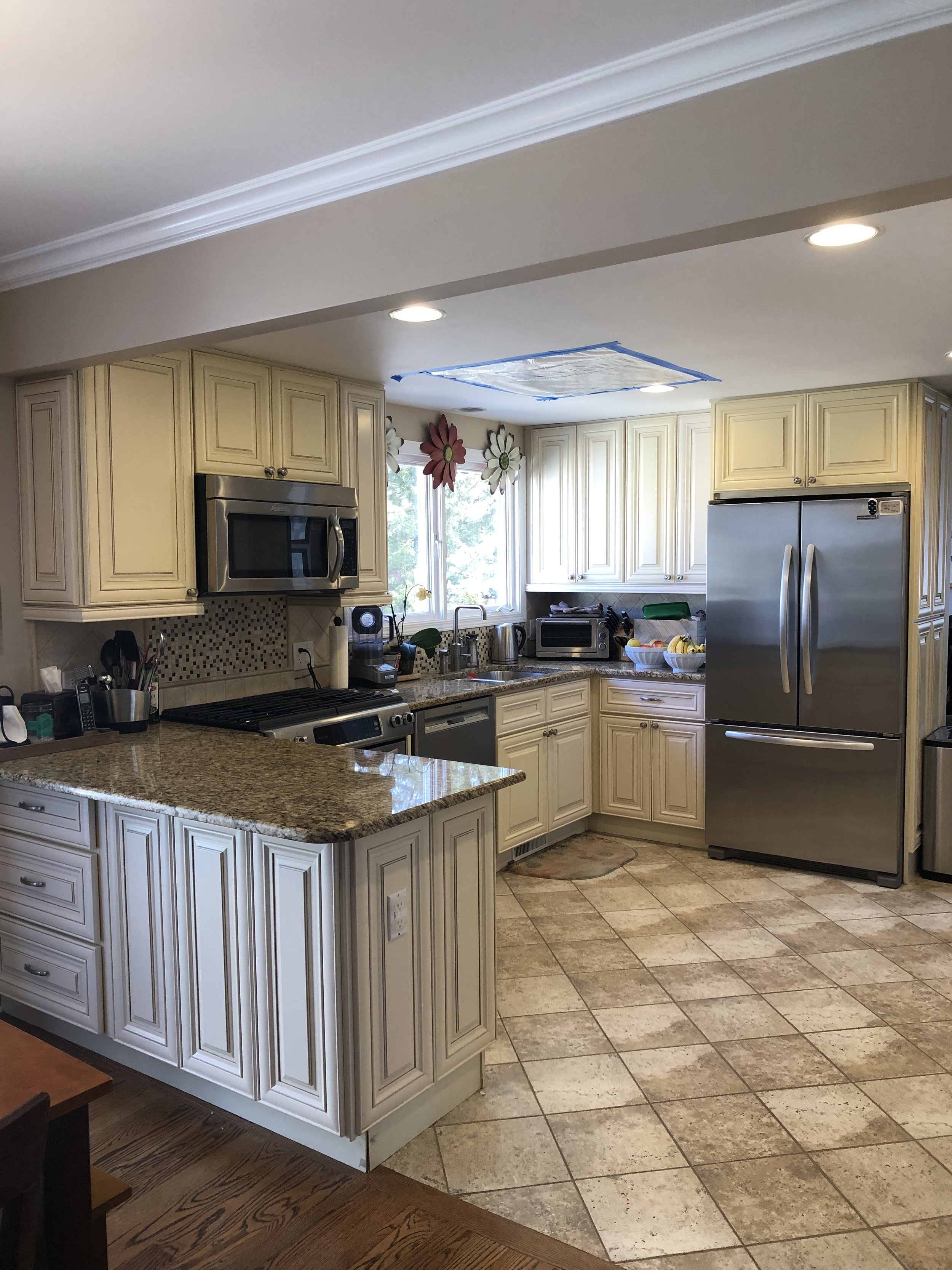 Custom White Wood Kitchen Cabinets Complete Stainless Steel
