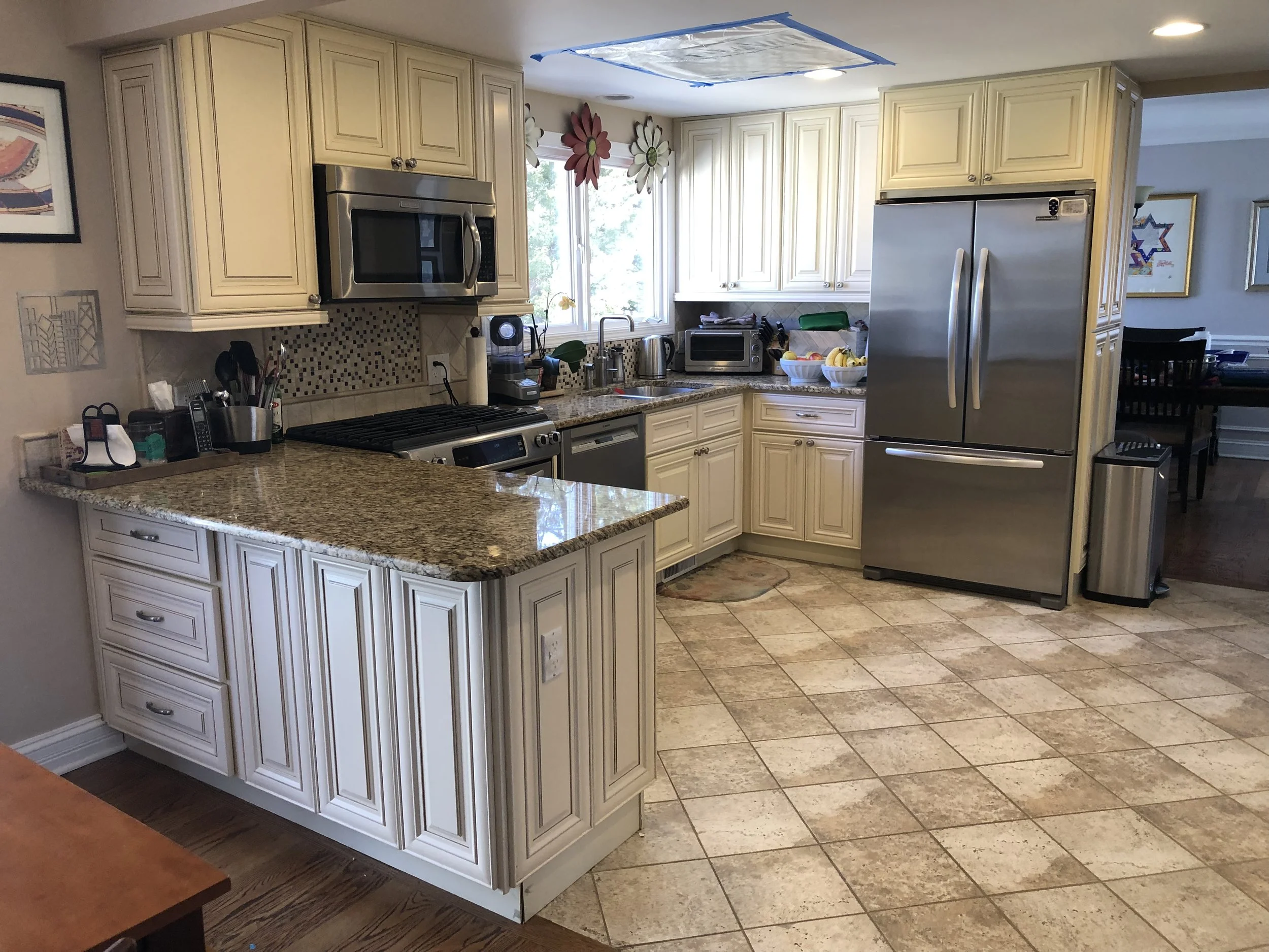 Custom White Wood Kitchen Cabinets Complete Stainless Steel