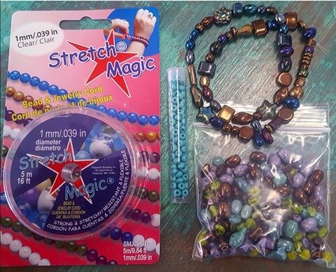 Bead Kit with Czech Glass and Stretch Magic Elastic — Tropic Jewel