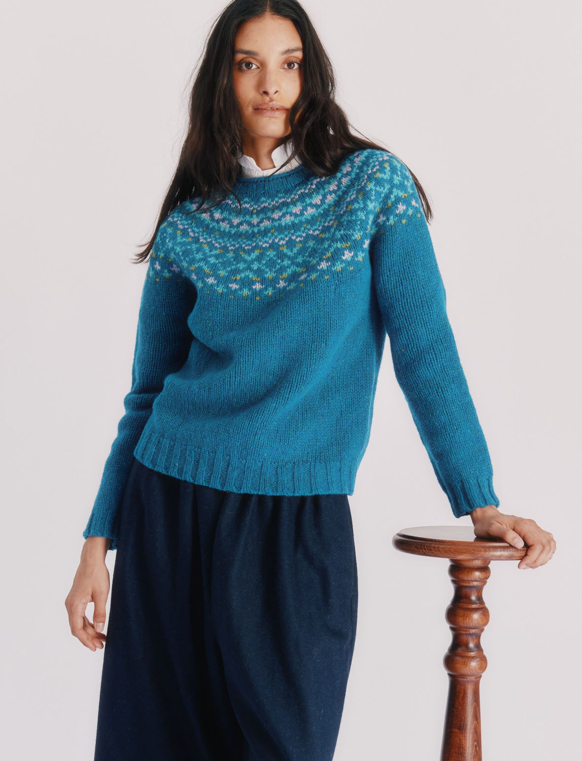 Chunky fair isle sweater sales