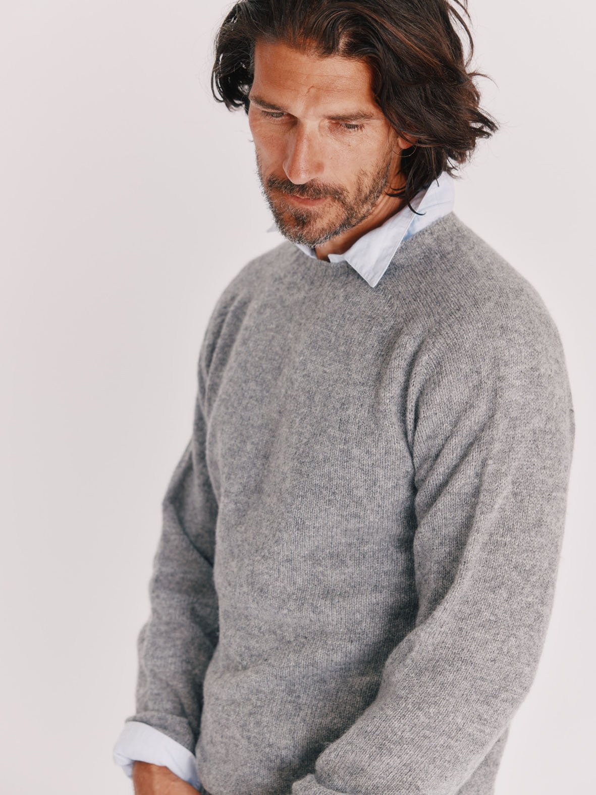 Grey knitwear hotsell