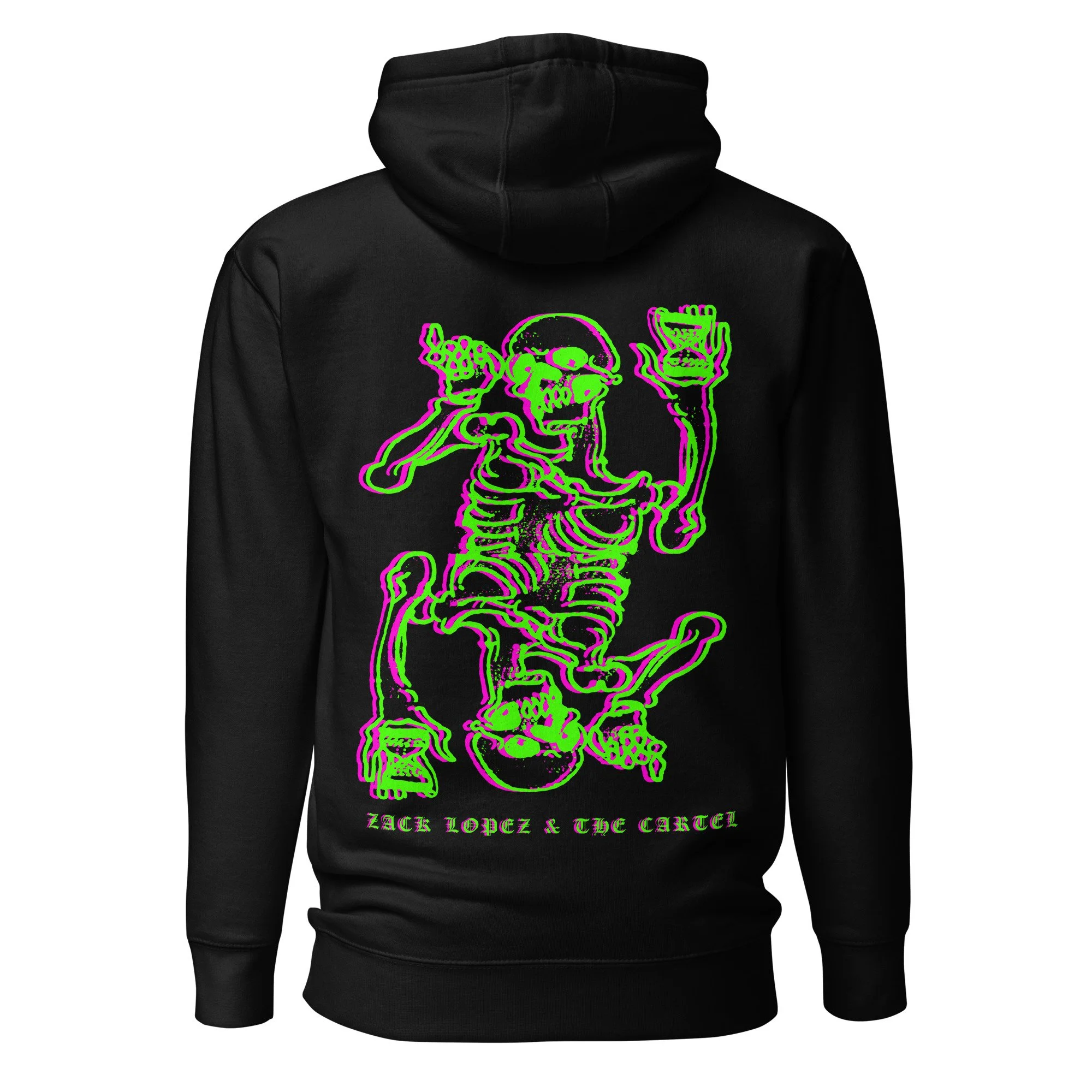 Neon Skel Hoodie - Double Sided — mcrut.com Neon Skel Hoodie - Double Sided — mcrut.com