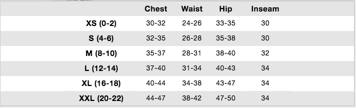 new balance shorts size chart