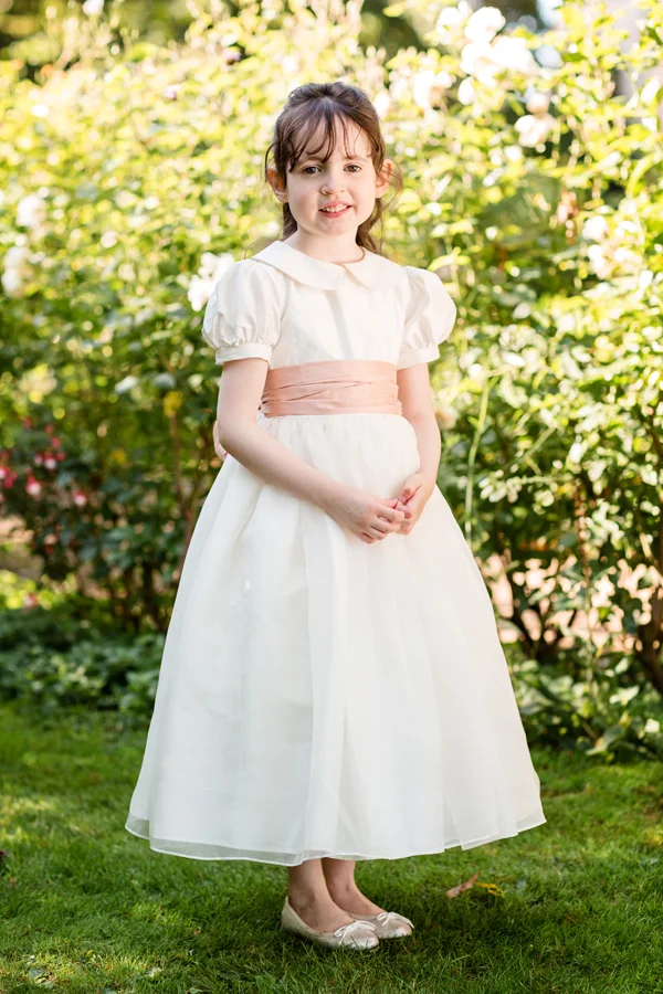 peter pan collar communion dress