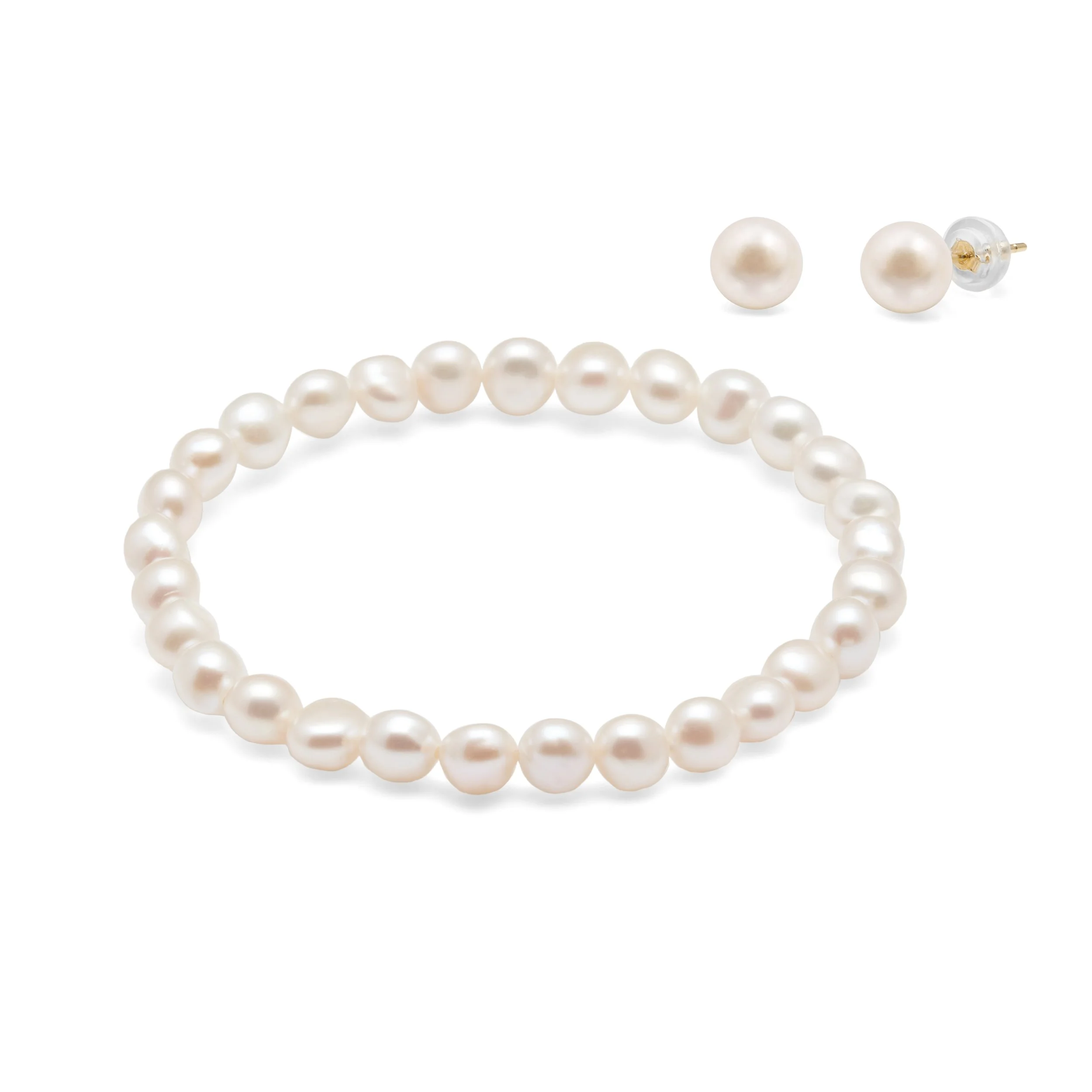 6-7mm Freshwater Pearl Stretch bracelet 