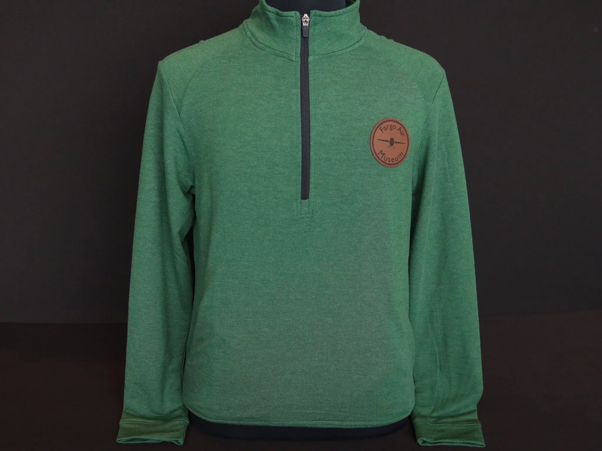 Quarter Zip Patch Long-Sleeved Pullover — Fargo Air Museum