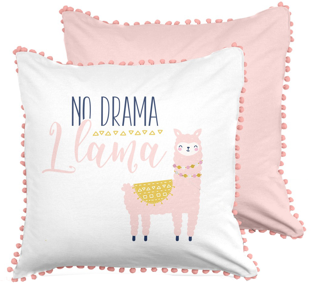 Llama Alpaca Trio Toddler Pillow Cover Pillowcase Best Cute Llamas Alpacas Themed Gifts for Toddler Girls or Boys CustomHappy