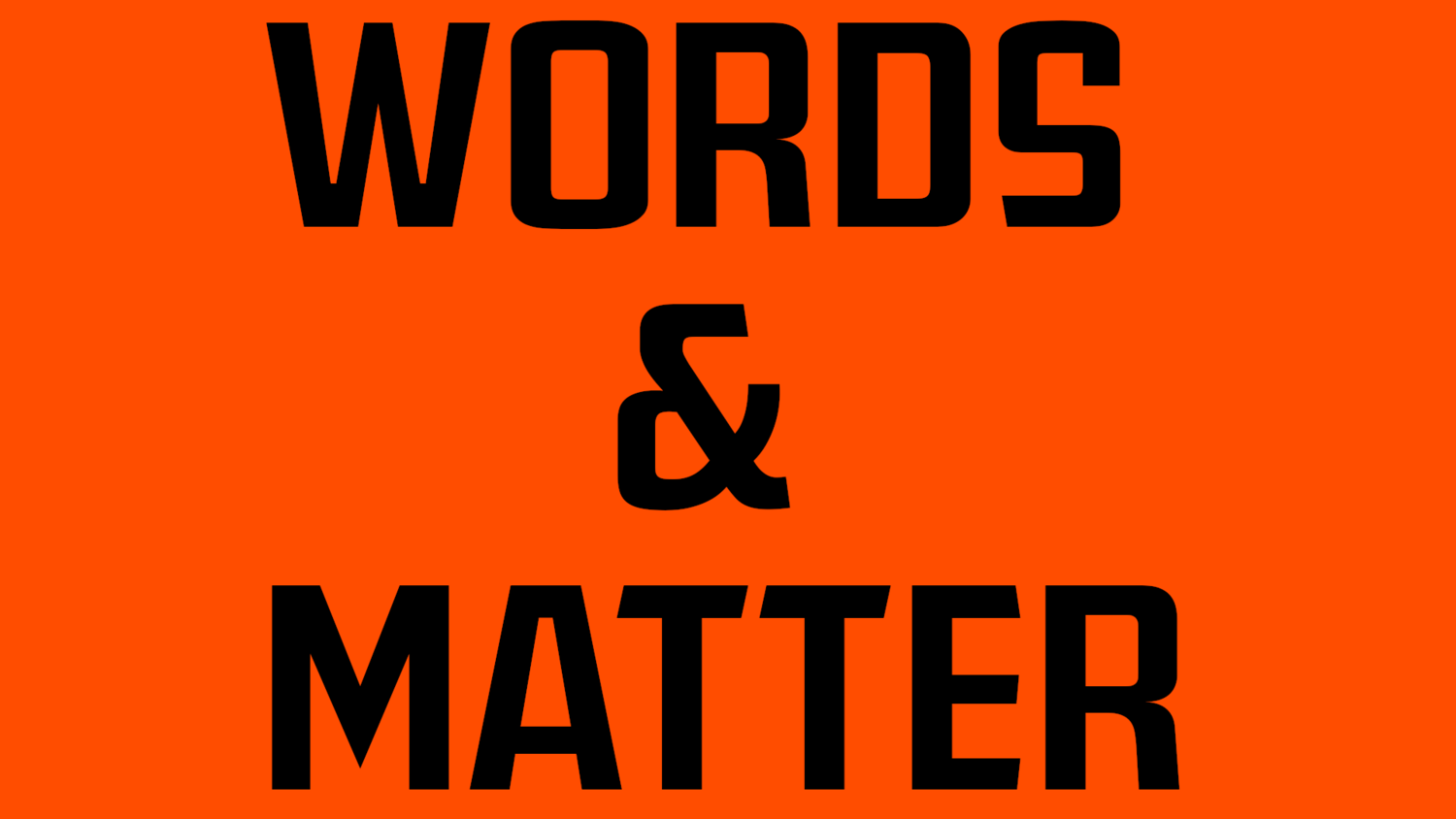 Words and Matter