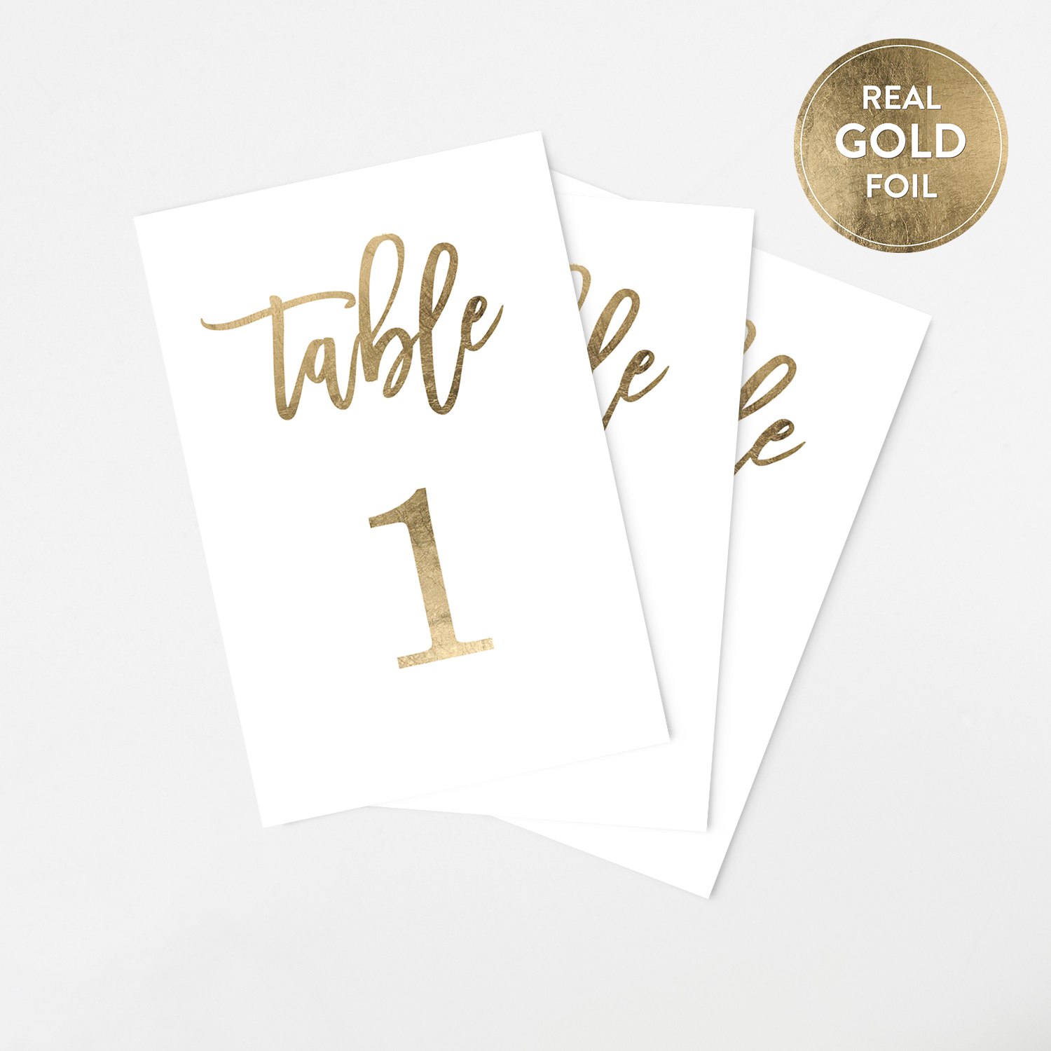 New Celebrate It Occasions Mint W/ Gold Table Number Plaques 1-20 Double-sided 