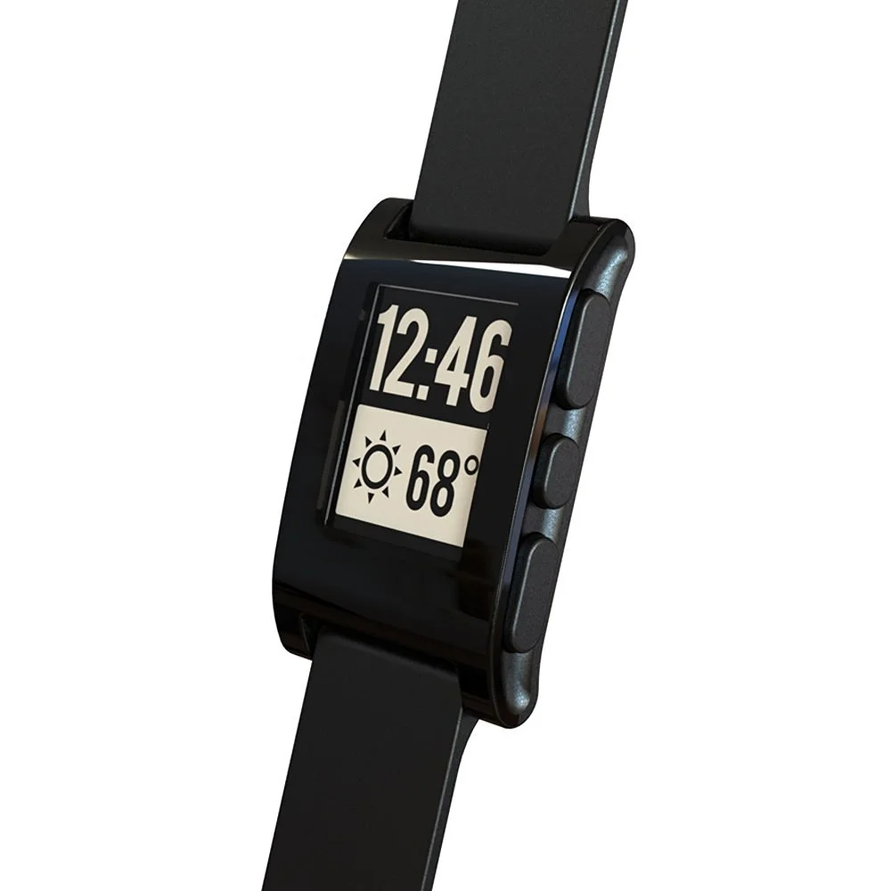 pebble smartwatch black