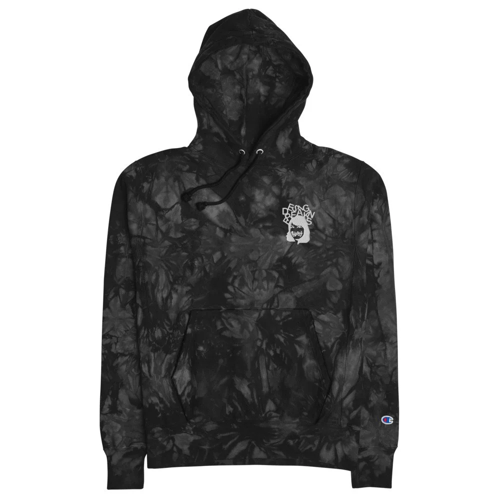 DESIGN FREAKS Unisex Champion tie dye hoodie CLARITA DESIGN