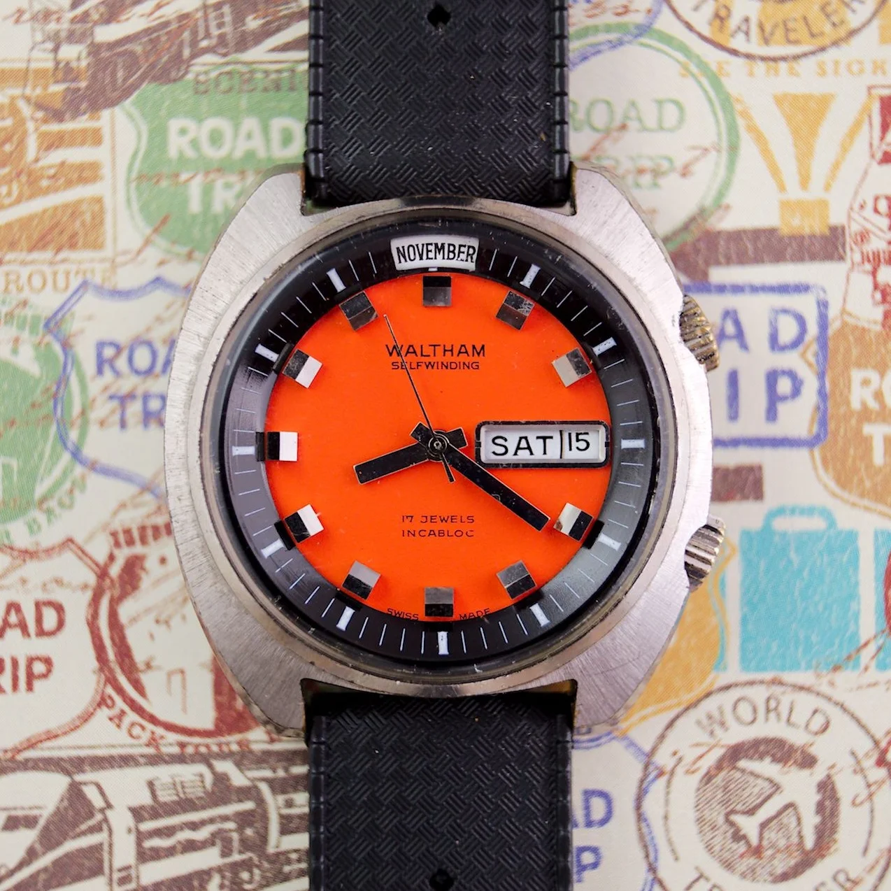 waltham diver watch
