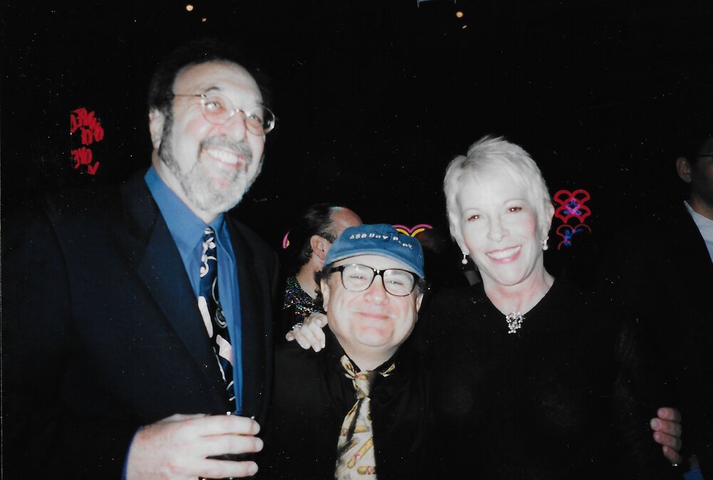 James L. Brooks, Danny Devito and and Polly Platt, c. 2000 | Photo courtesy of Sashy Bogdanovich