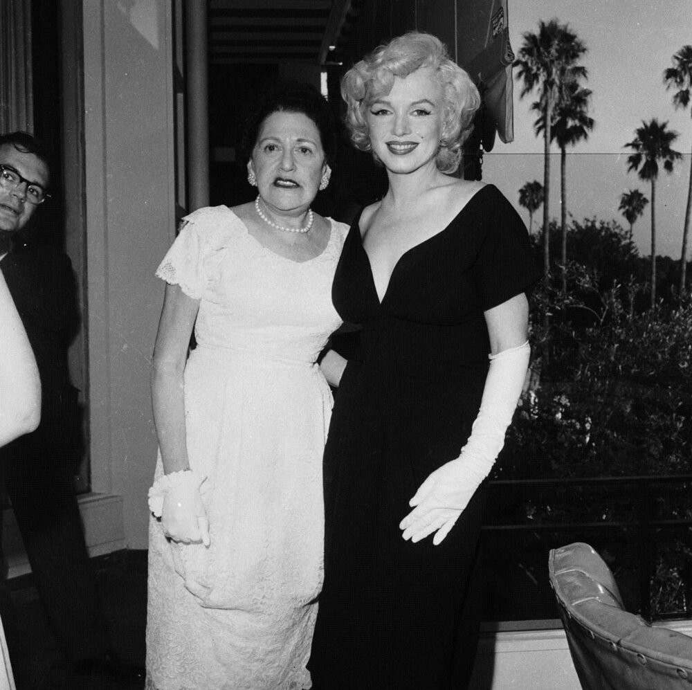 Hedda Hopper and Ingrid Bergman, 1959