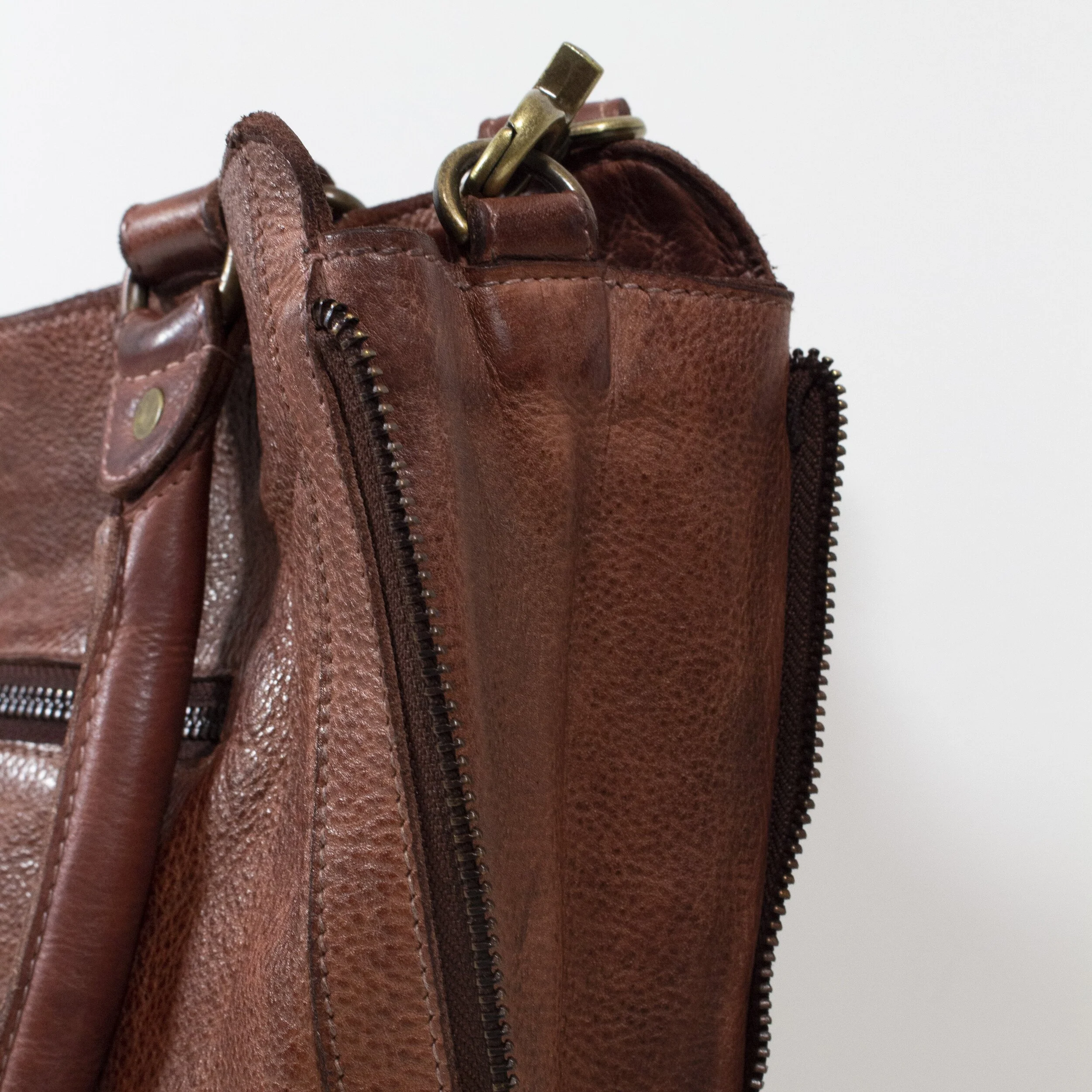 basket weave leather bag