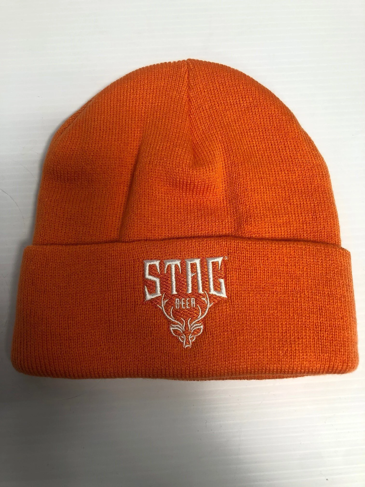 orange stocking cap