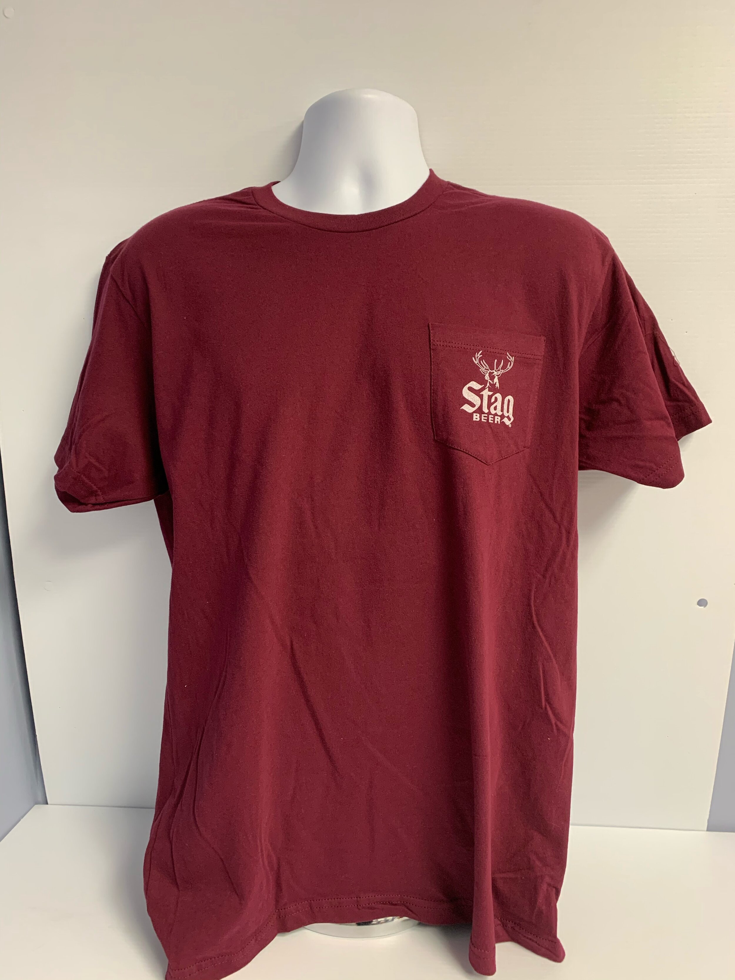 Stag Maroon Pocket T-Shirt — Robert "Chick" Fritz