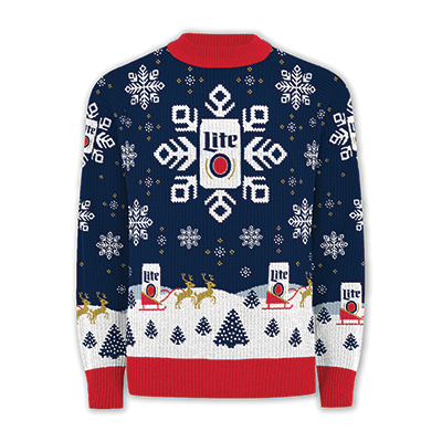 miller light ugly sweater