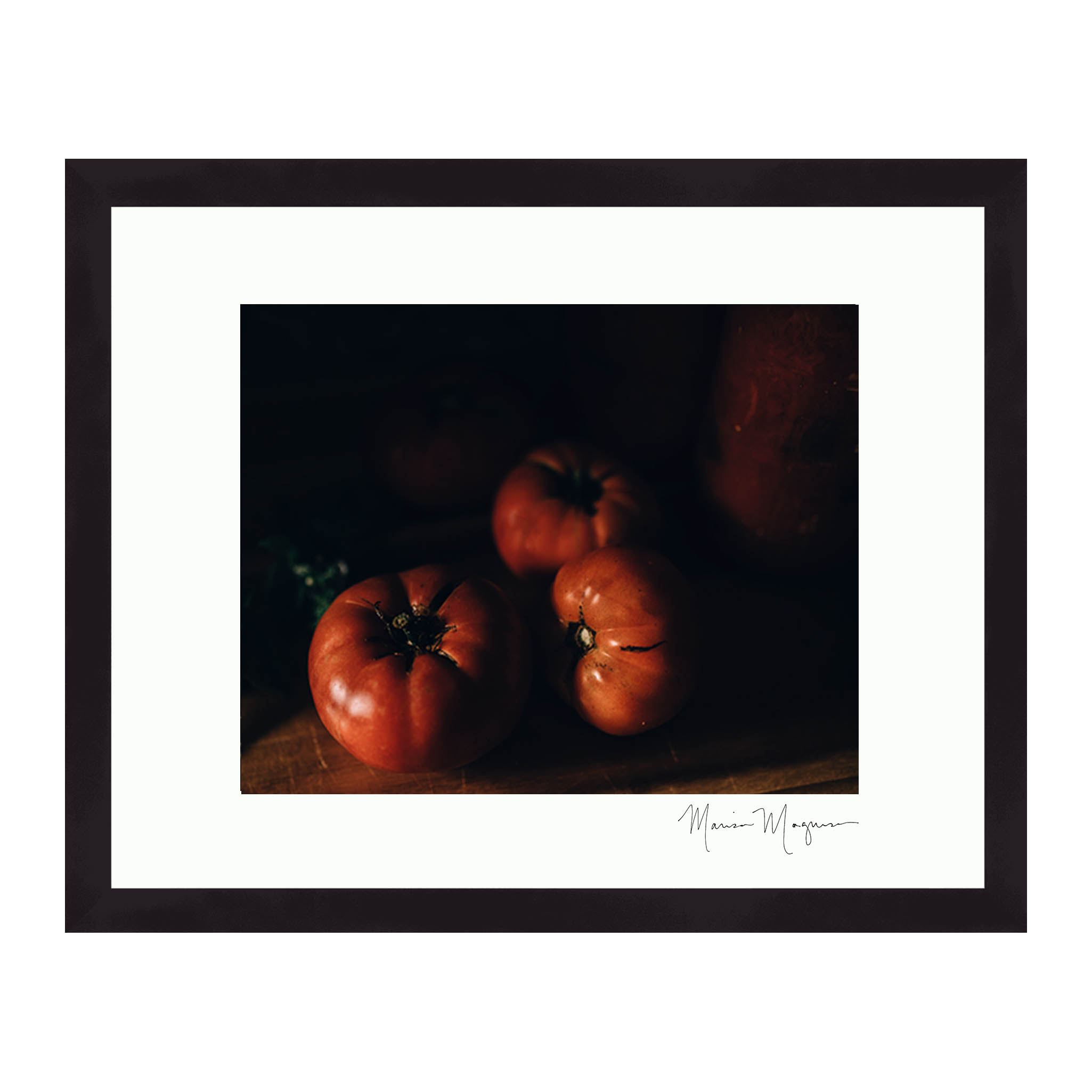 Tomatoes 11x14 Frame With 8x10 Matted Print Snowflake Photography