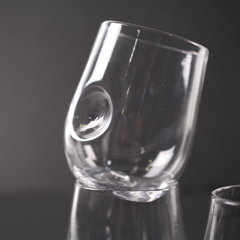 Thumbprint Stemless Wine Glass by Michael Krupiarz — elizabeth lyons