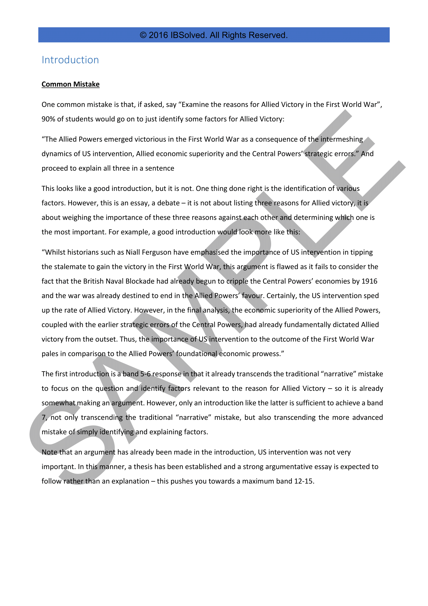ib solved grade 7 notes tutoring and assessments ib notes and assessments history sample essays