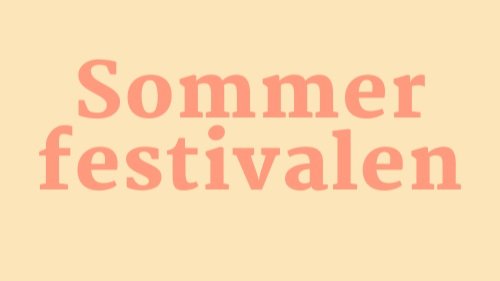 Sommerfestivalen