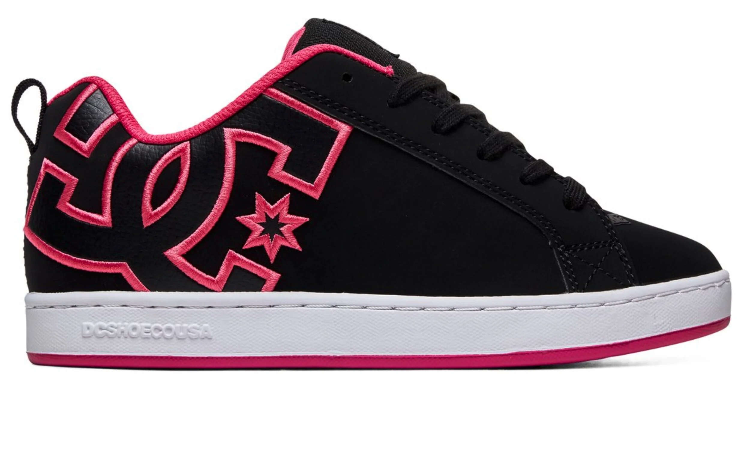 dc shoes black and pink