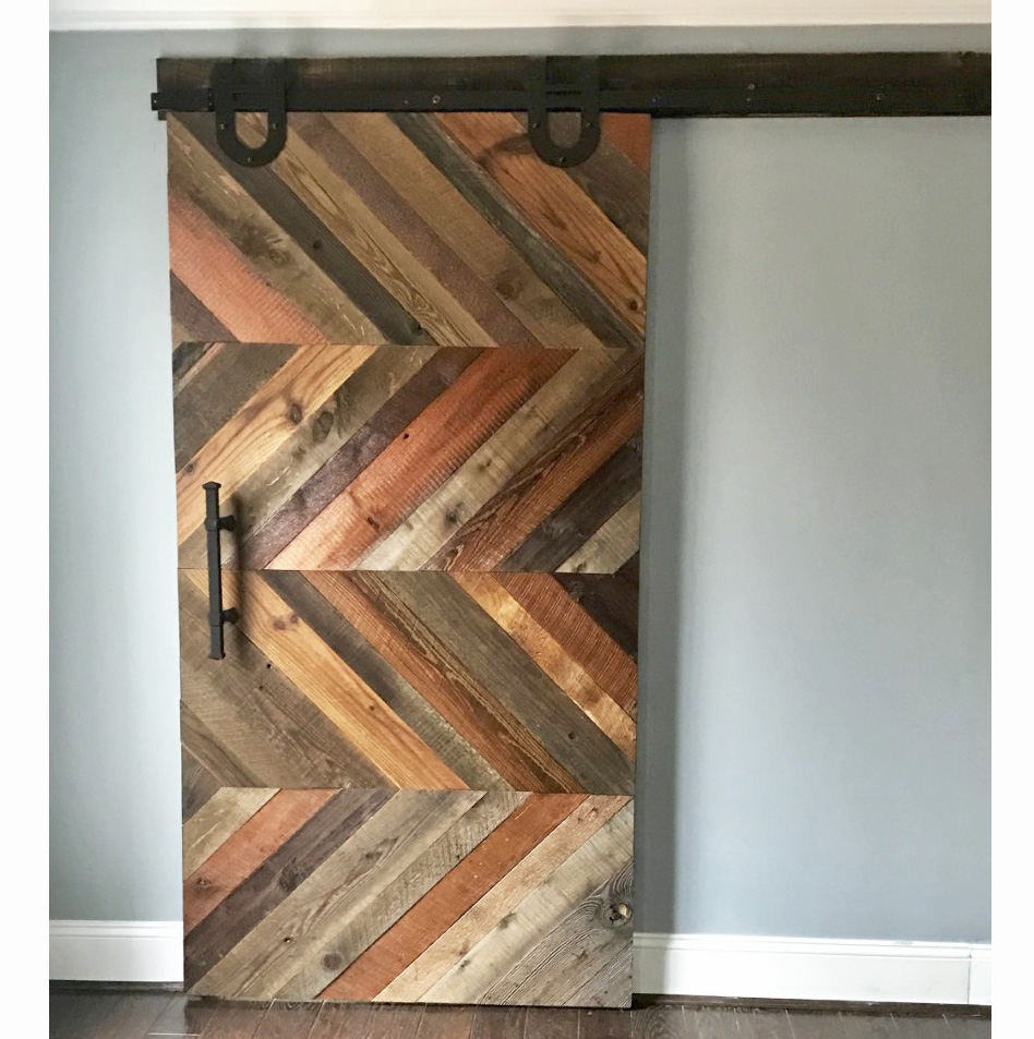 Rustic Horse Shoe Sliding Barn Door Hardware Kit More Colors