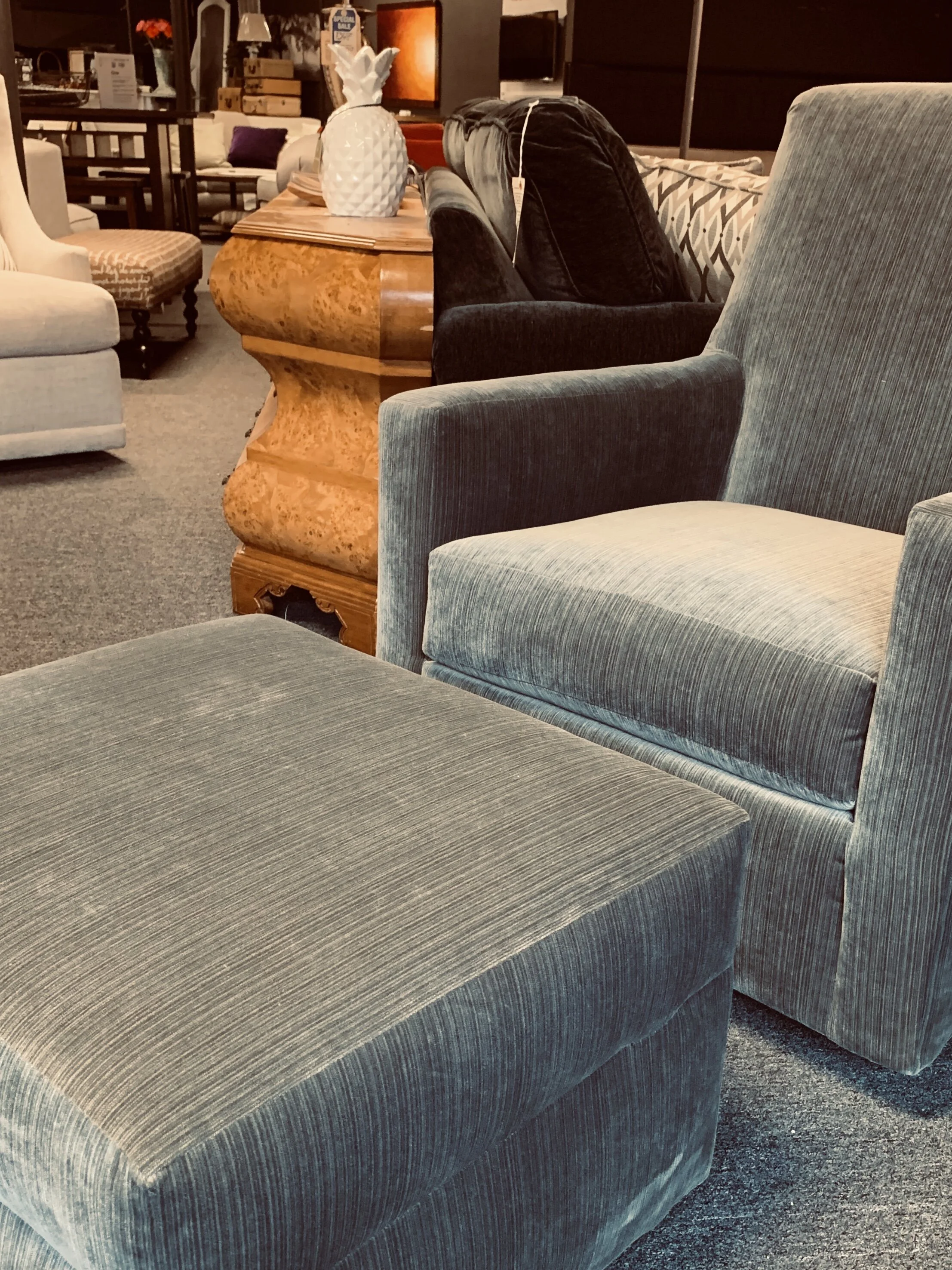 owen glider and ottoman