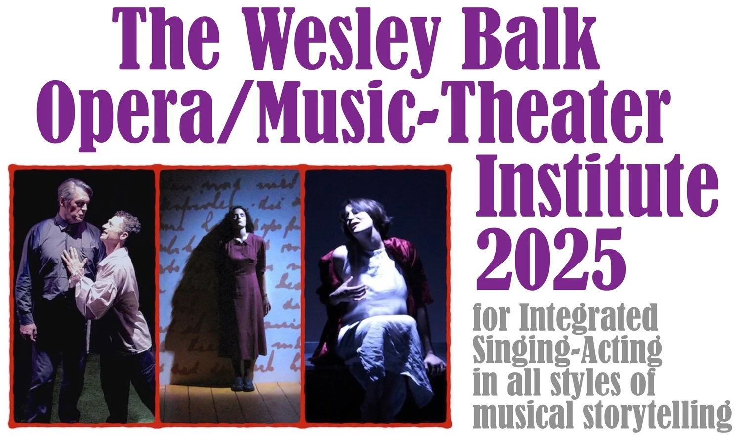 Wesley Balk Opera/Music-Theater Institute