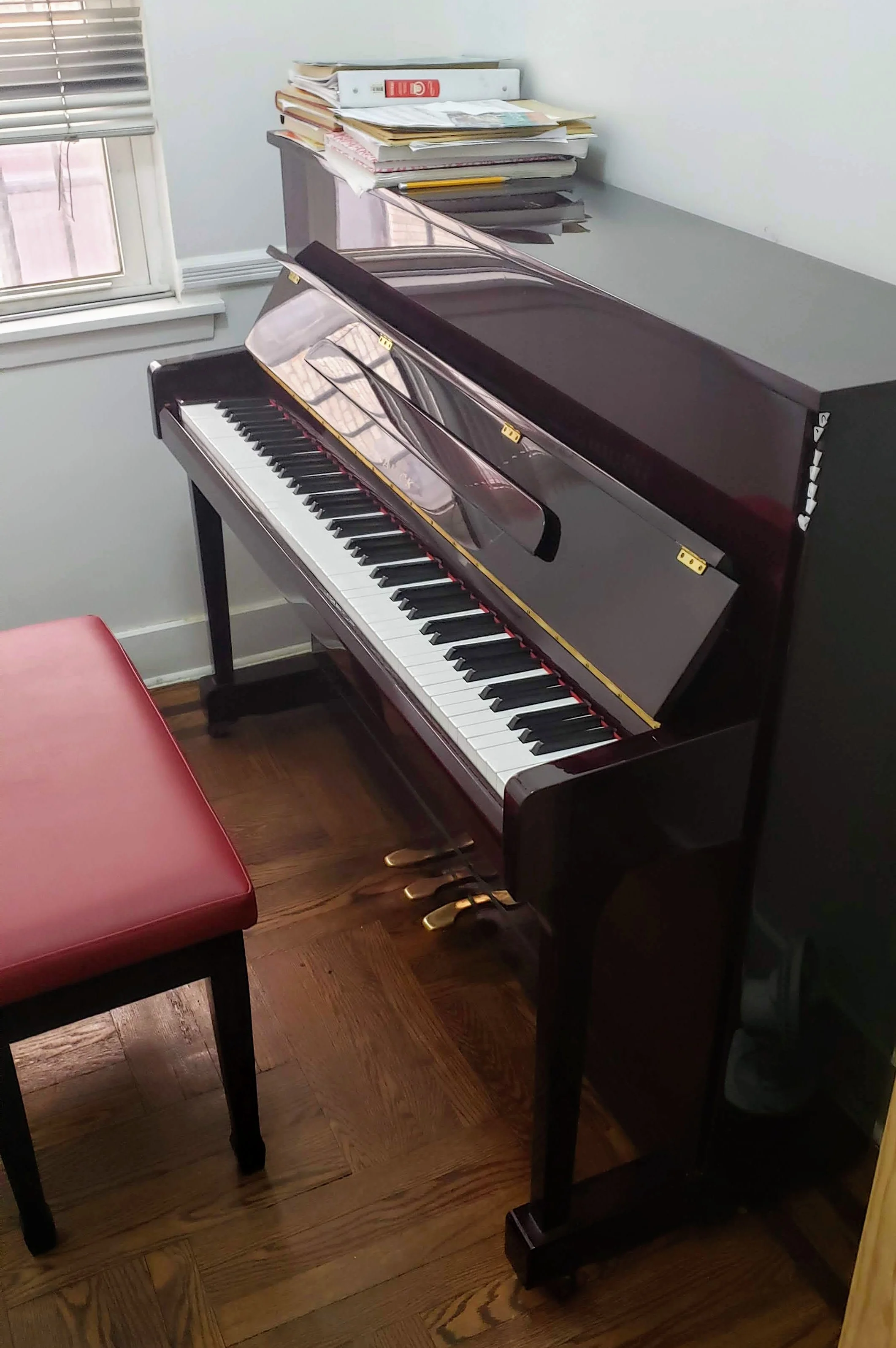 Samick Upright Piano Piano Voice Guitar And Violin Lessons Queens