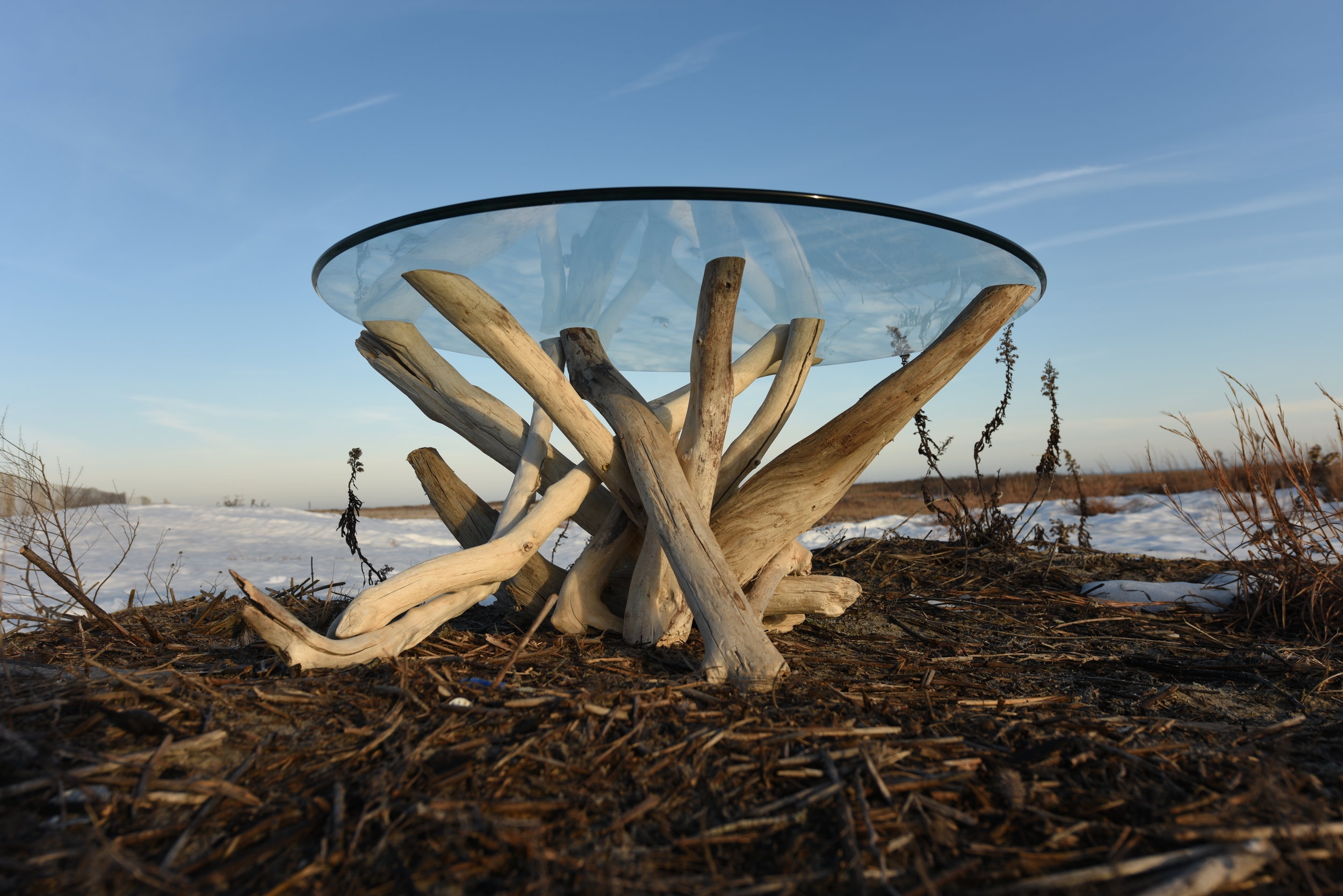 Driftwood center table discount
