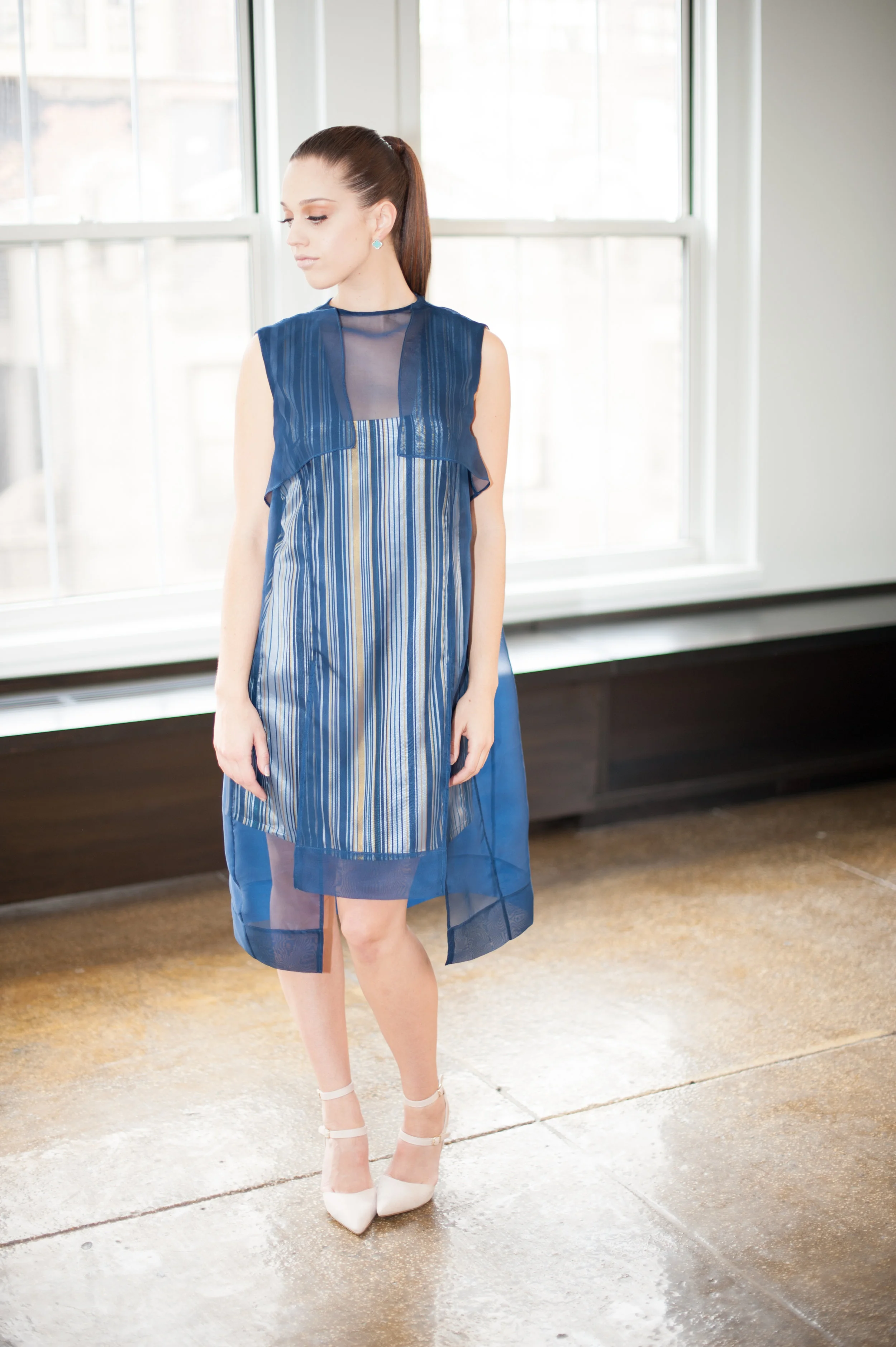 organza overlay dress