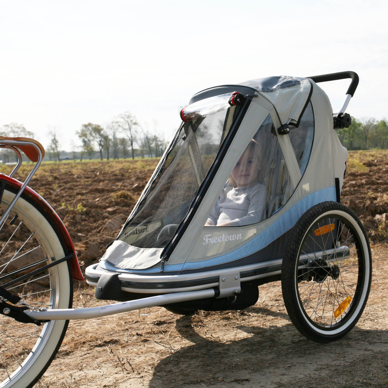 child bike trailer attachment