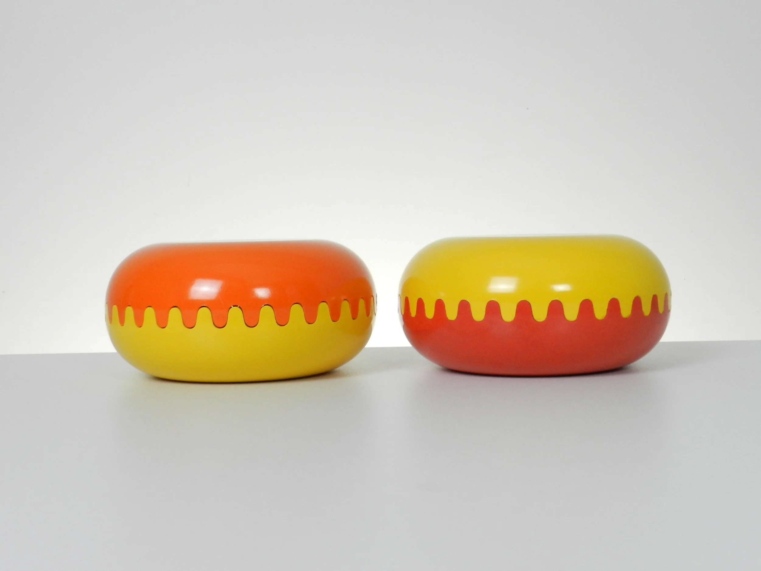 Clam ashrays or storage box designed by Alan Fletcher for