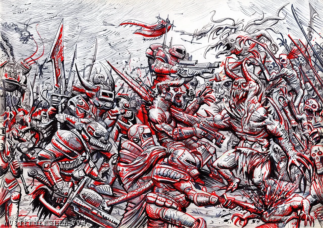 SURVIVORS vs DEMONS (2026) - Execution Series - Signed A3 Print or