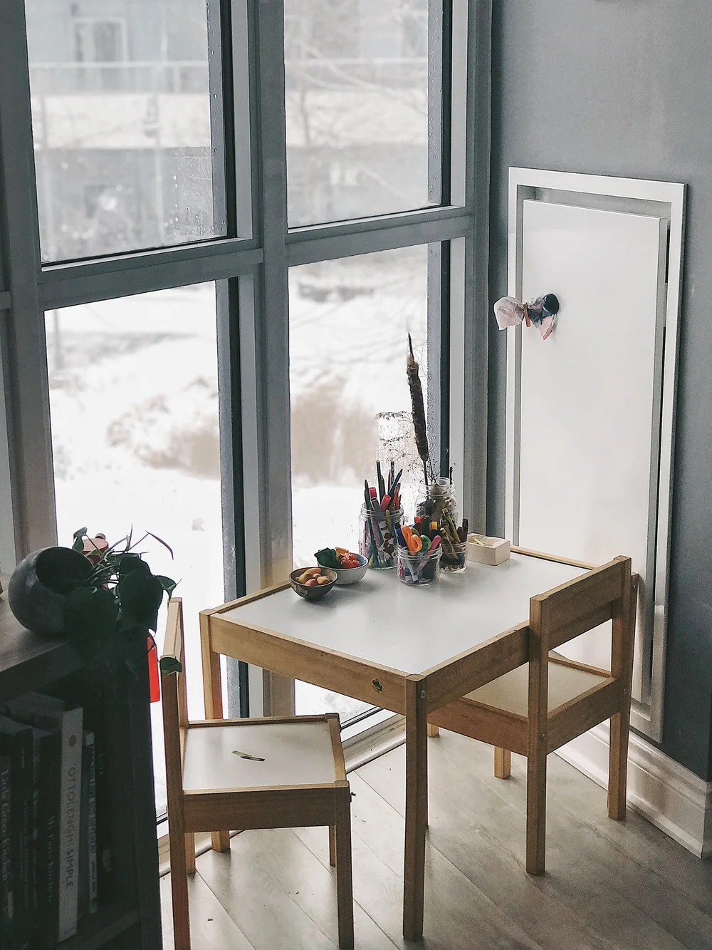 Kids table off the kitchen