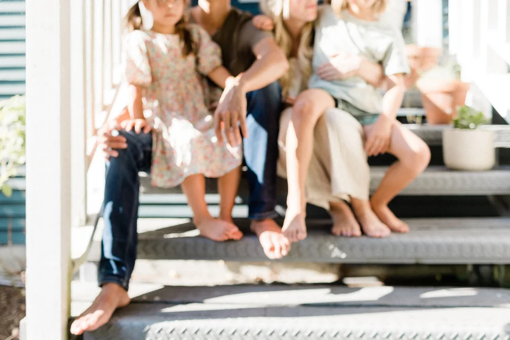 On our front stoop by Amy Highton